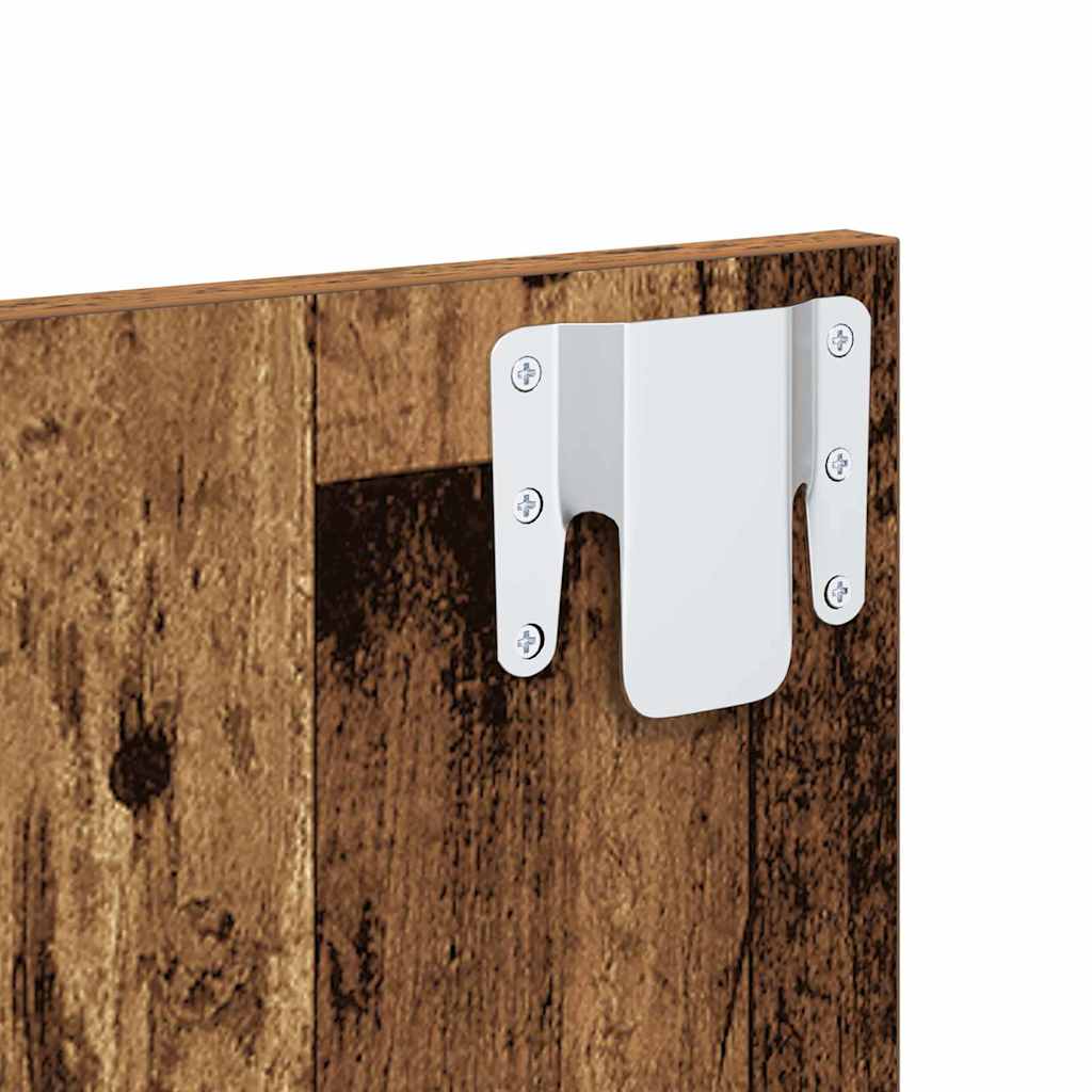 Kopfteil mit Schrank 3 stk. Altholz Holzwerkstoff