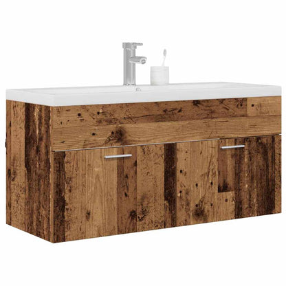Badezimmerschrank Altholz 100 x 38,5 x 46 cm Holzwerkstoff