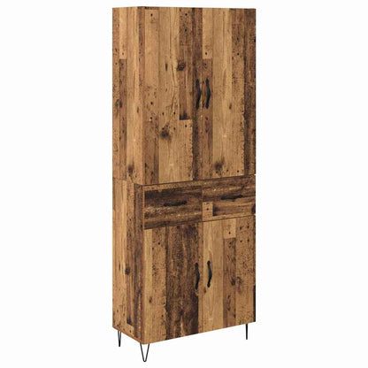 Highboard 2 stk. Altholz 69,5 x 34 x 180 cm Holzwerkstoff