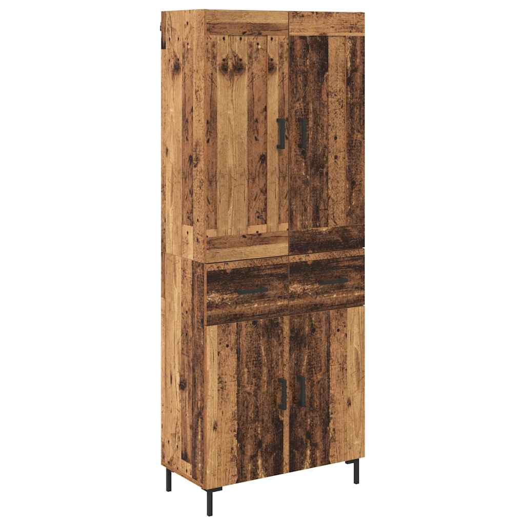 Highboard 2 stk. Altholz 69,5 x 34 x 180 cm Holzwerkstoff