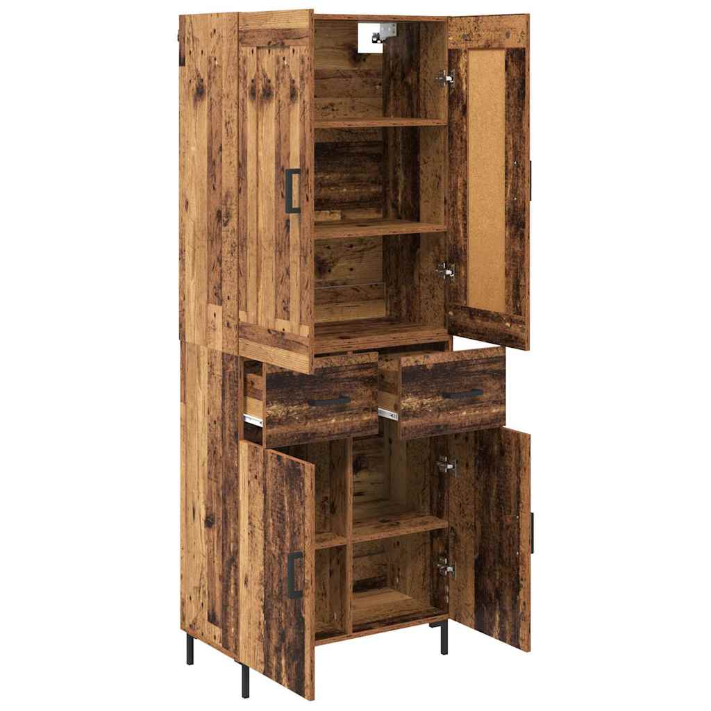 Highboard 2 stk. Altholz 69,5 x 34 x 180 cm Holzwerkstoff