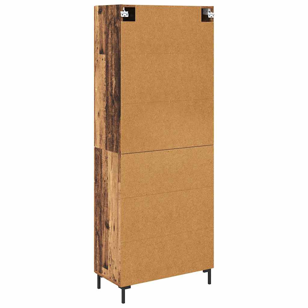 Highboard 2 stk. Altholz 69,5 x 34 x 180 cm Holzwerkstoff