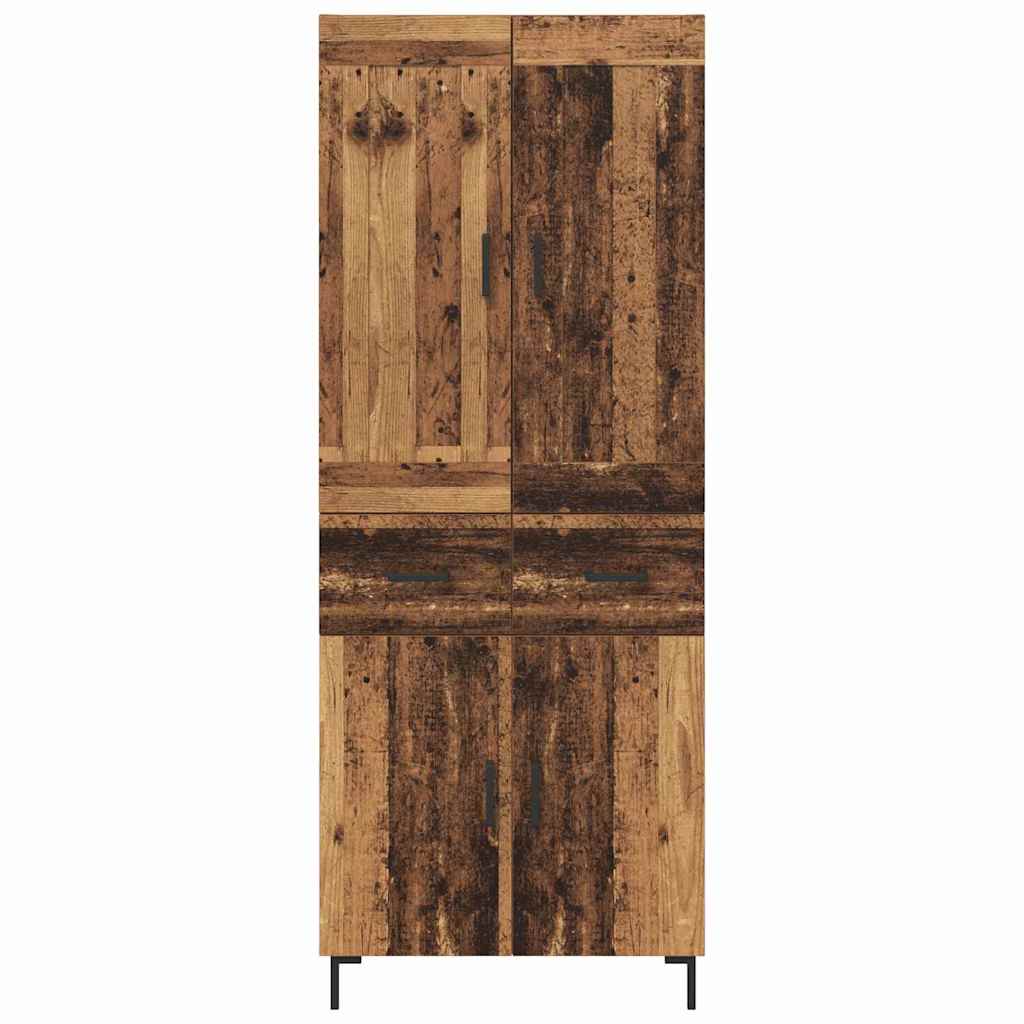 Highboard 2 stk. Altholz 69,5 x 34 x 180 cm Holzwerkstoff