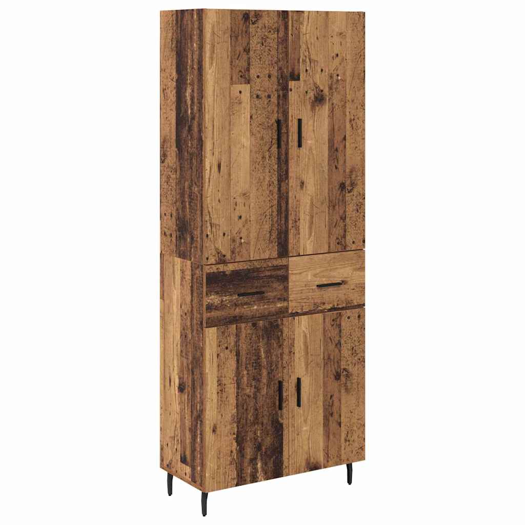 Highboard 2 stk. Altholz 69,5 x 34 x 180 cm Holzwerkstoff