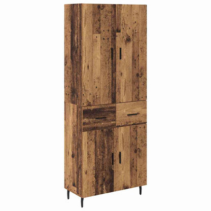 Highboard 2 stk. Altholz 69,5 x 34 x 180 cm Holzwerkstoff