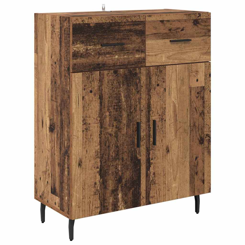 Highboard 2 stk. Altholz 69,5 x 34 x 180 cm Holzwerkstoff