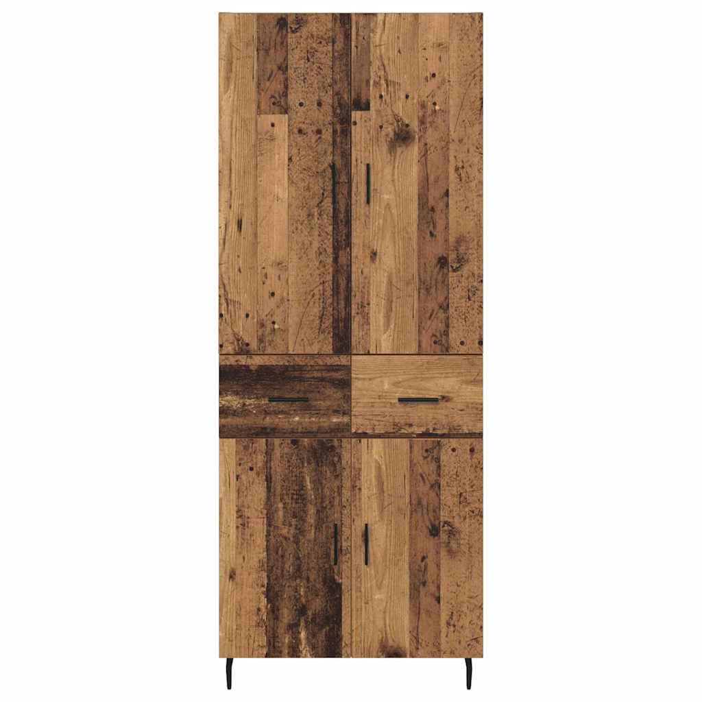 Highboard 2 stk. Altholz 69,5 x 34 x 180 cm Holzwerkstoff
