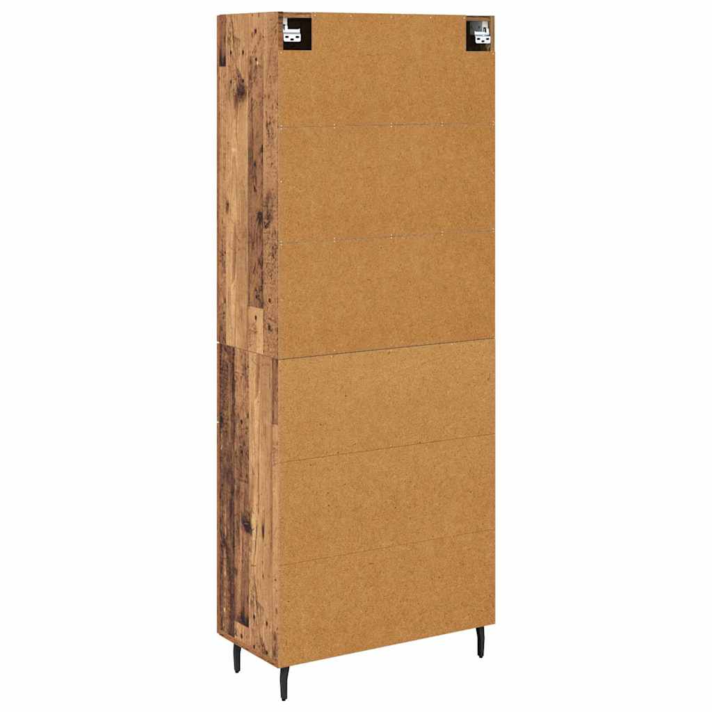Highboard 2 stk. Altholz 69,5 x 34 x 180 cm Holzwerkstoff