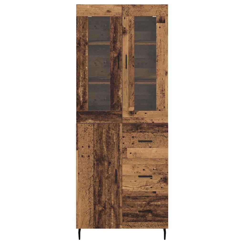 Highboard 2 stk. Altholz 69,5 x 34 x 180 cm Holzwerkstoff