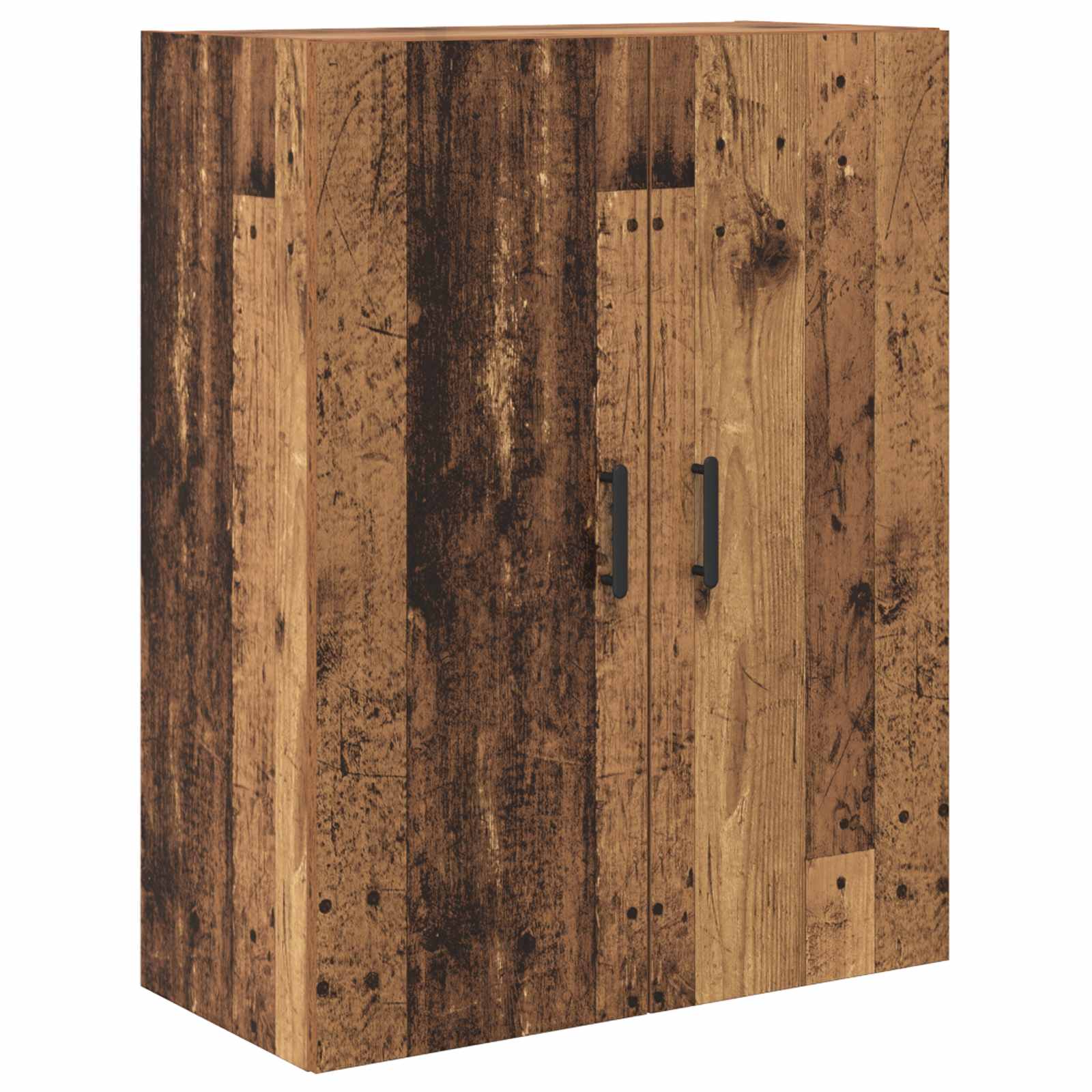 Highboard Wandmontiert Altholz 69,5 x 34 x 180 cm Holzwerkstoff