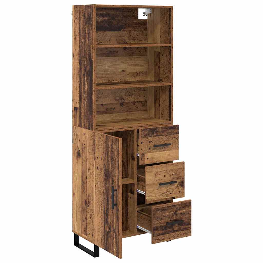 Highboard 2 stk. Altholz 69,5 x 34 x 180 cm