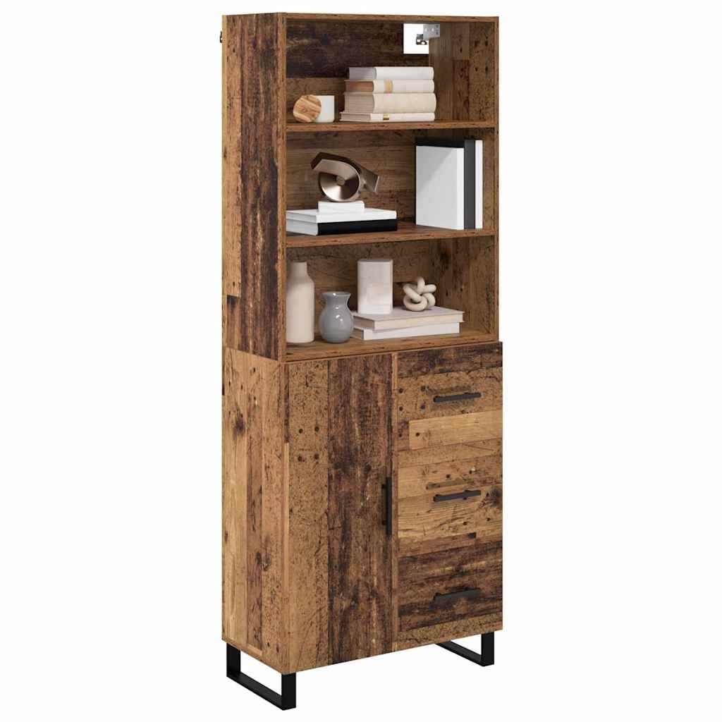 Highboard 2 stk. Altholz 69,5 x 34 x 180 cm