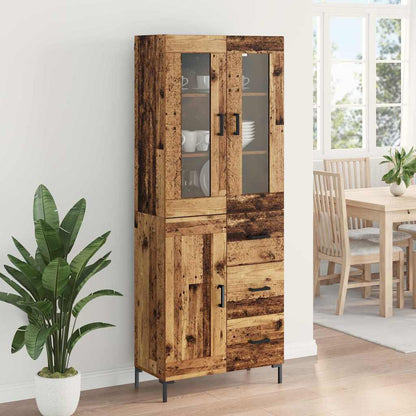 Highboard 2 stk. Altholz 69,5 x 34 x 180 cm Holzwerkstoff