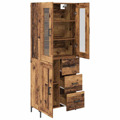 Highboard 2 stk. Altholz 69,5 x 34 x 180 cm Holzwerkstoff