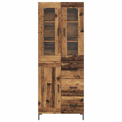 Highboard 2 stk. Altholz 69,5 x 34 x 180 cm Holzwerkstoff