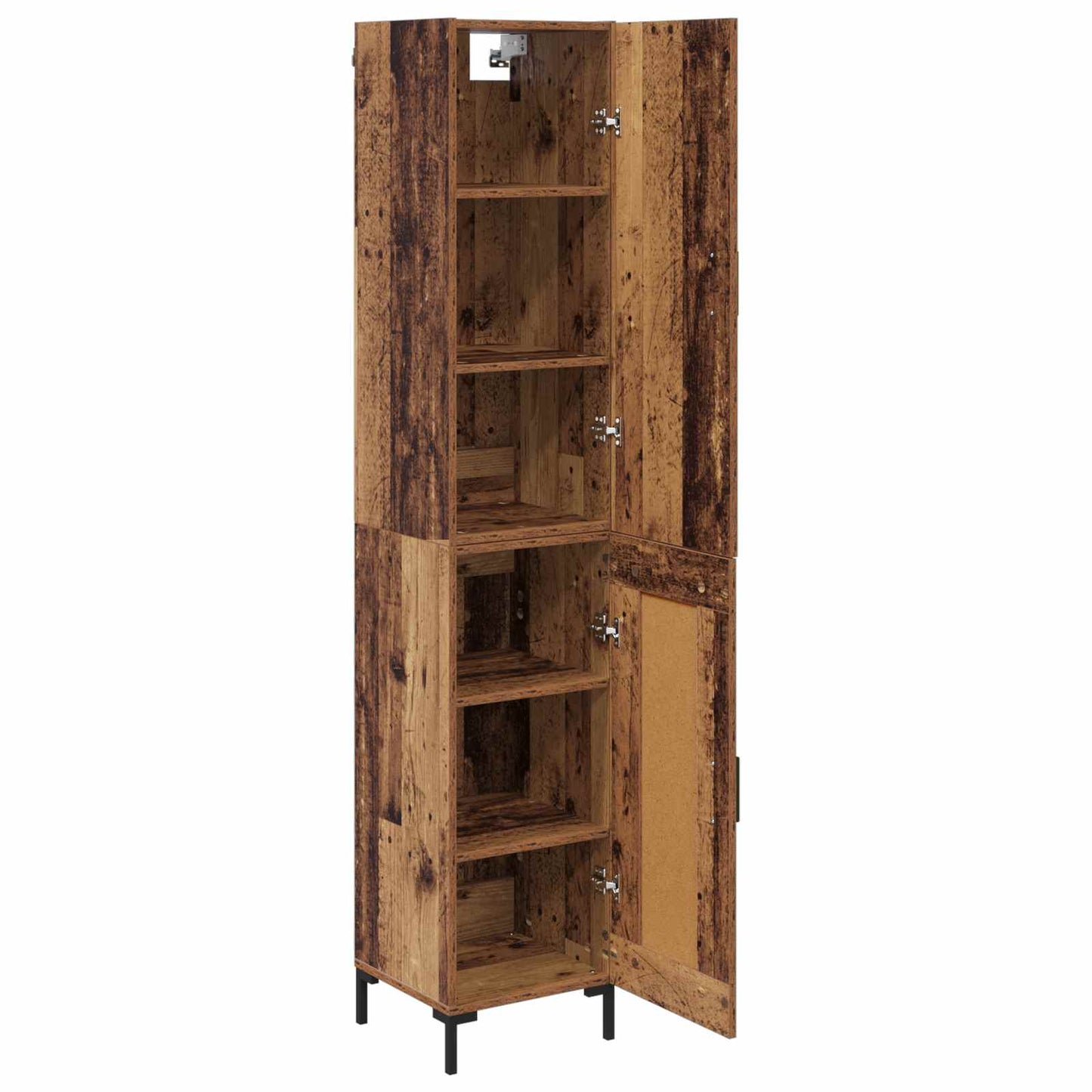 Highboard Altholz 34,5 x 34 x 180 cm Holzwerkstoff
