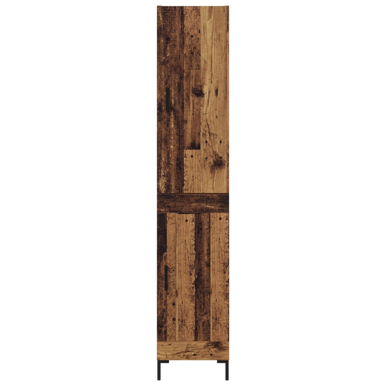 Highboard Altholz 34,5 x 34 x 180 cm Holzwerkstoff