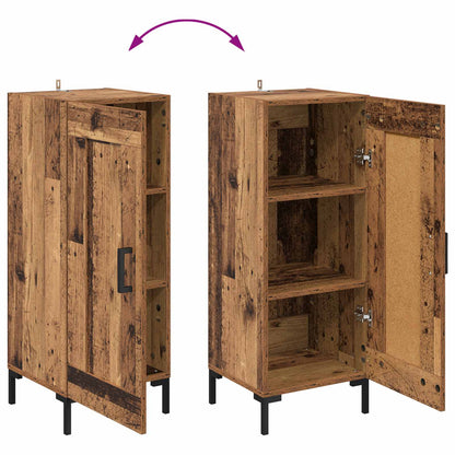Highboard Altholz 34,5 x 34 x 180 cm Holzwerkstoff