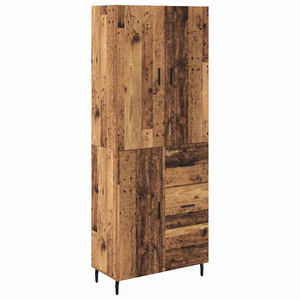 Highboard 2 stk. Altholz 69,5 x 34 x 180 cm Holzwerkstoff