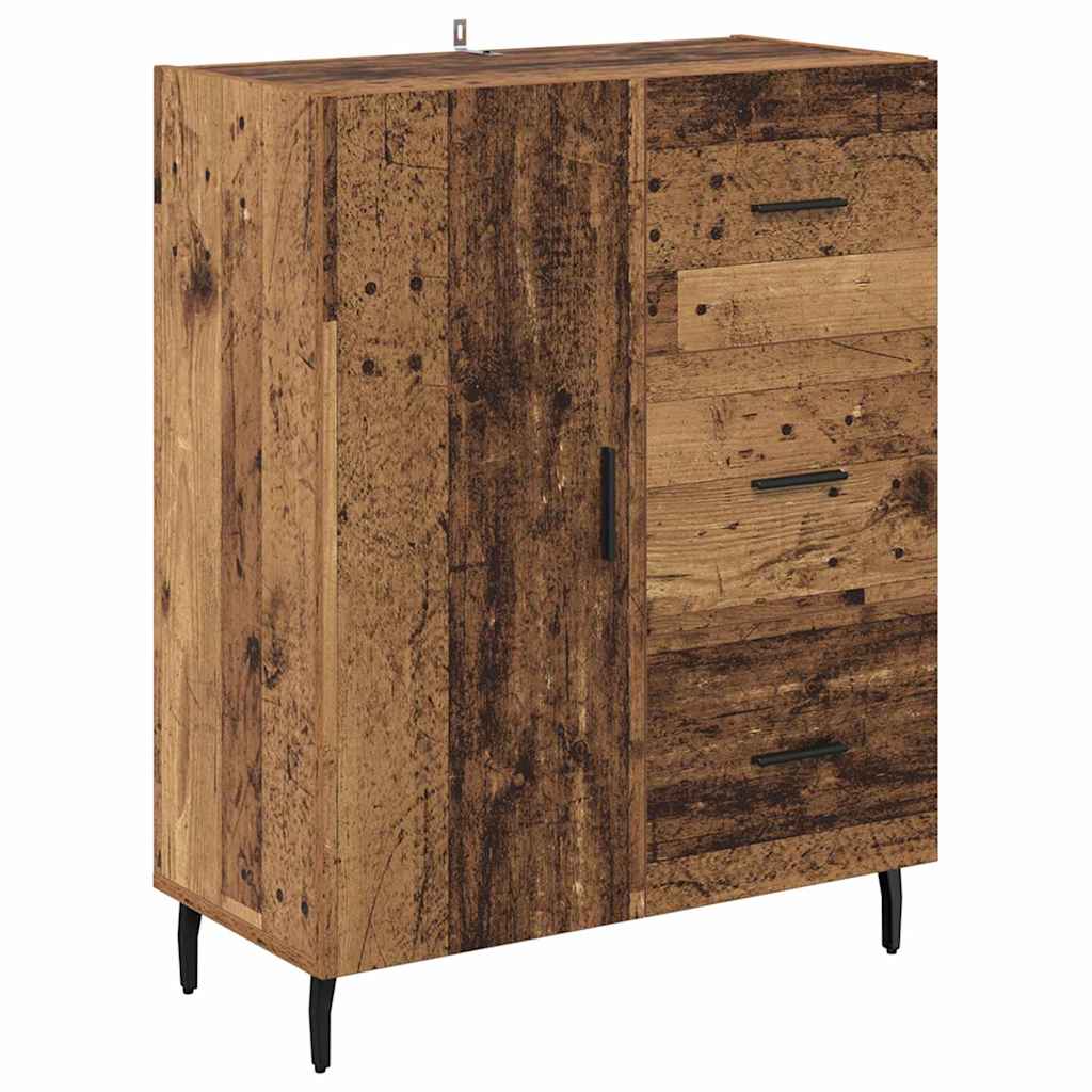 Highboard 2 stk. Altholz 69,5 x 34 x 180 cm Holzwerkstoff
