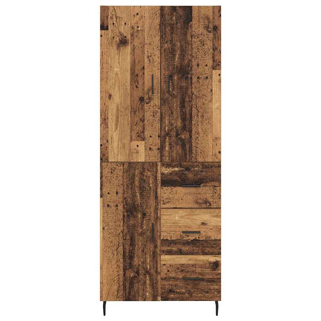 Highboard 2 stk. Altholz 69,5 x 34 x 180 cm Holzwerkstoff