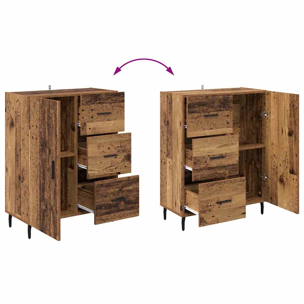 Highboard 2 stk. Altholz 69,5 x 34 x 180 cm Holzwerkstoff
