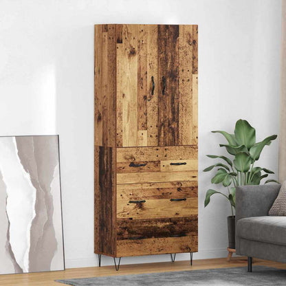 Highboard 2 stk. Altholz 69,5 x 34 x 180 cm Holzwerkstoff