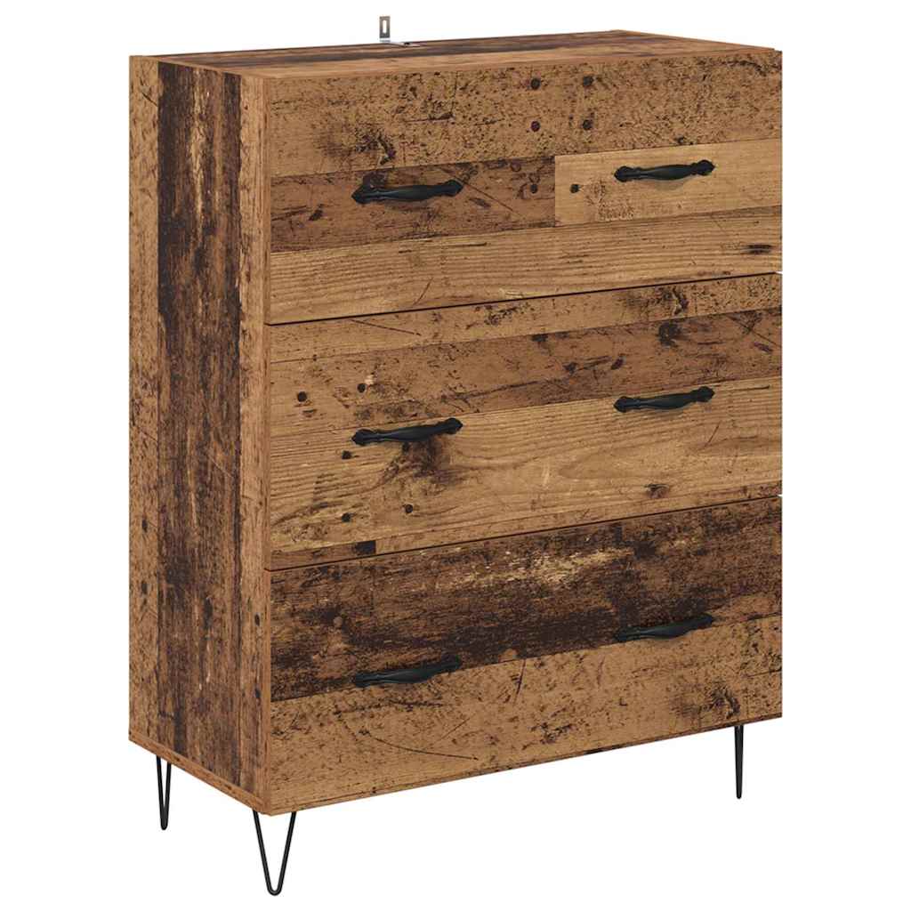 Highboard 2 stk. Altholz 69,5 x 34 x 180 cm Holzwerkstoff