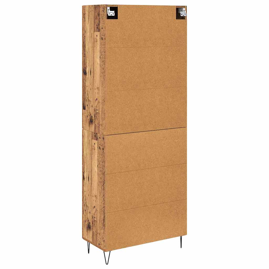Highboard 2 stk. Altholz 69,5 x 34 x 180 cm Holzwerkstoff