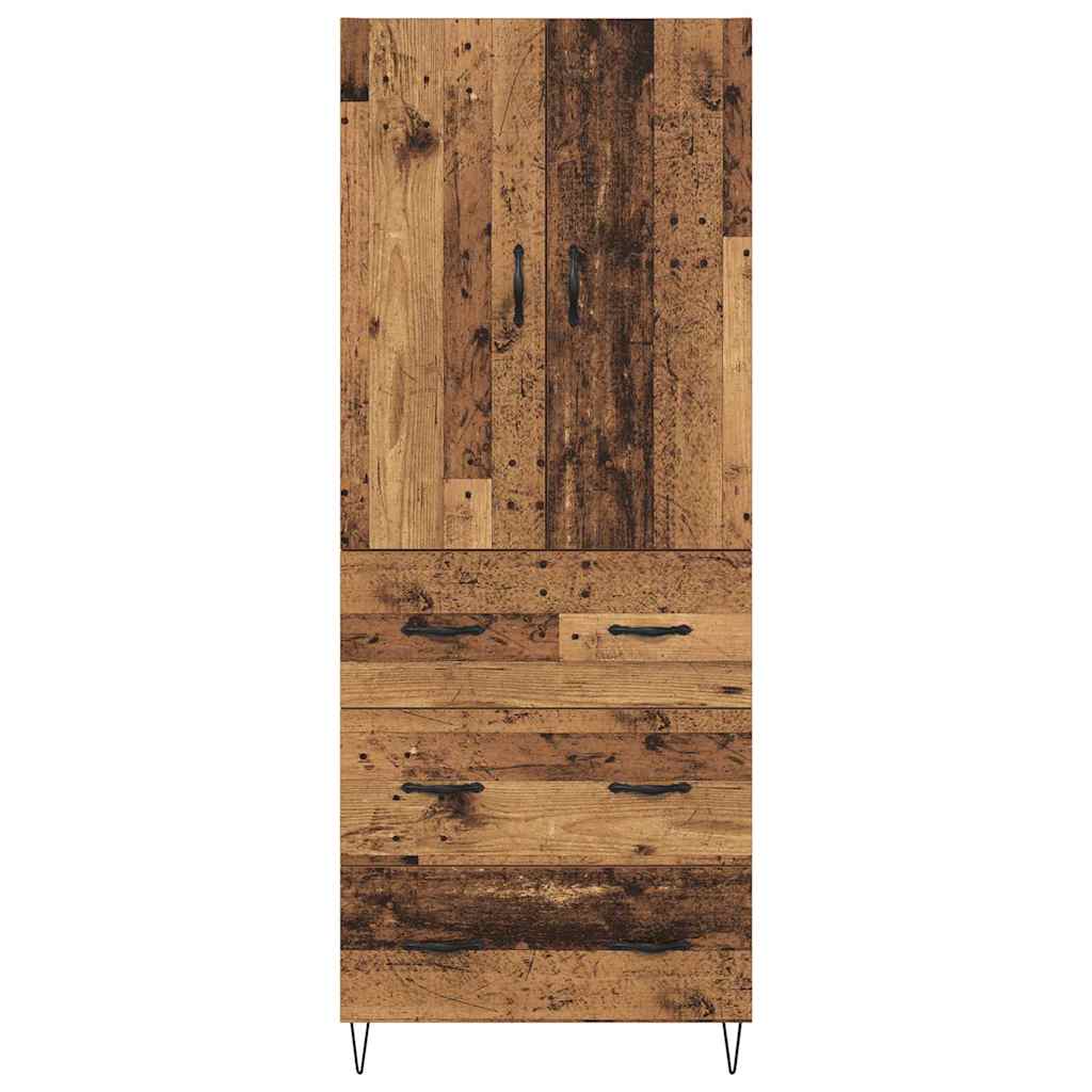 Highboard 2 stk. Altholz 69,5 x 34 x 180 cm Holzwerkstoff