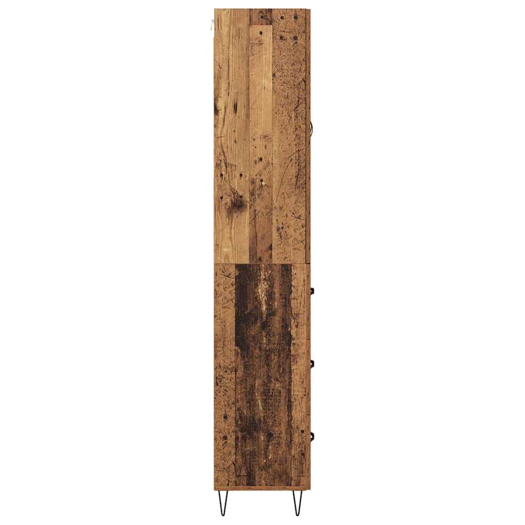Highboard 2 stk. Altholz 69,5 x 34 x 180 cm Holzwerkstoff