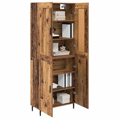 Highboard 2 stk. Altholz 69,5 x 34 x 180 cm Holzwerkstoff