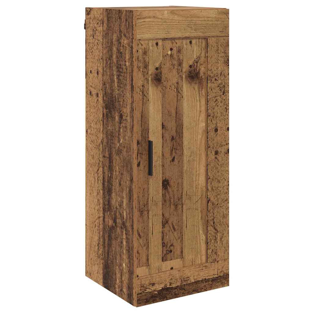 Highboard Altholz 34,5 x 34 x 180 cm Holzwerkstoff