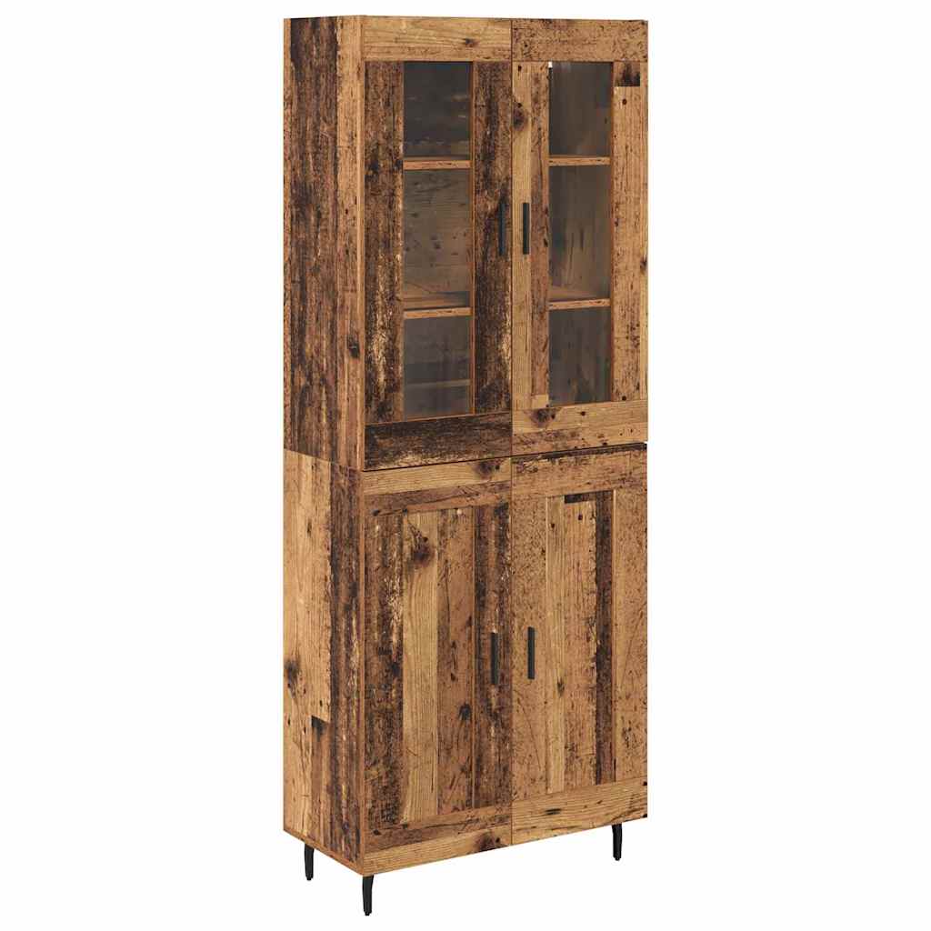 Highboard 2 stk. Altholz 69,5 x 34 x 180 cm Holzwerkstoff
