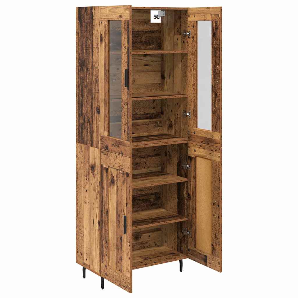 Highboard 2 stk. Altholz 69,5 x 34 x 180 cm Holzwerkstoff