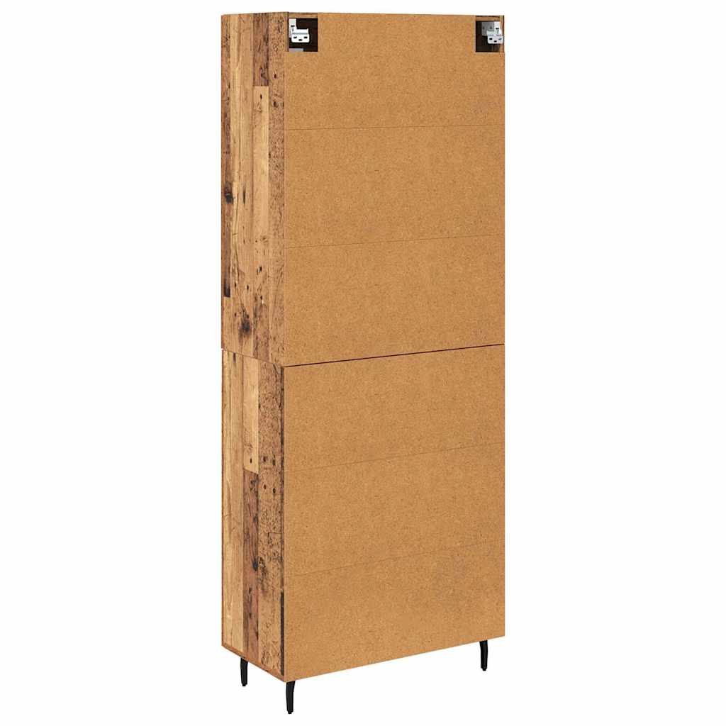 Highboard 2 stk. Altholz 69,5 x 34 x 180 cm Holzwerkstoff