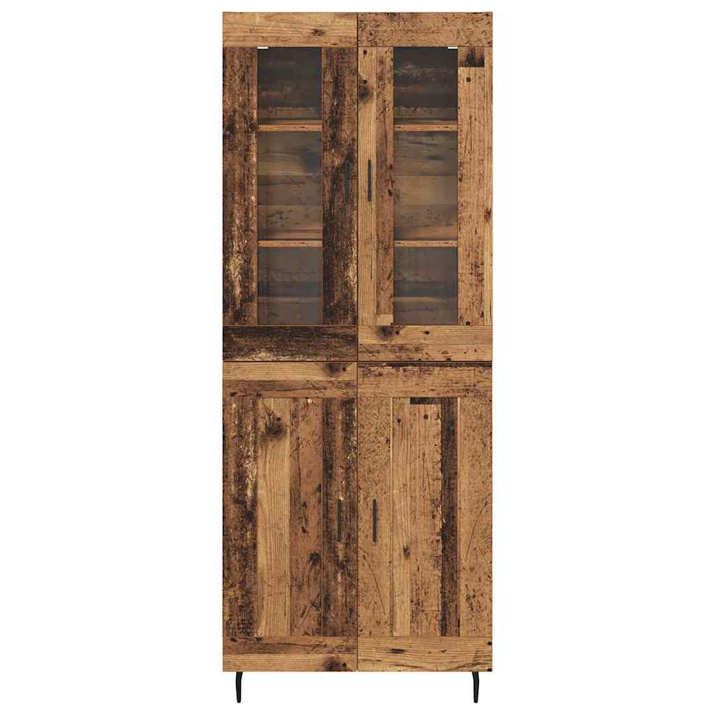 Highboard 2 stk. Altholz 69,5 x 34 x 180 cm Holzwerkstoff