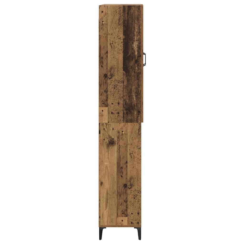 Highboard Altholz 69,5 x 34 x 180 cm Holzwerkstoff