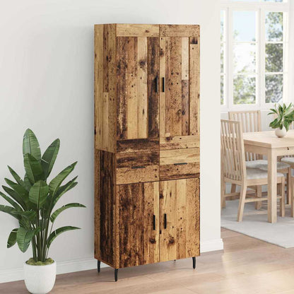 Highboard 2 stk. Altholz 69,5 x 34 x 180 cm Holzwerkstoff