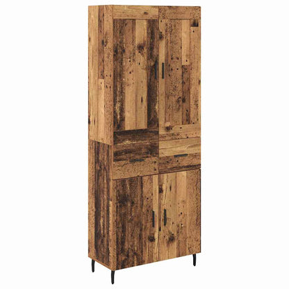 Highboard 2 stk. Altholz 69,5 x 34 x 180 cm Holzwerkstoff