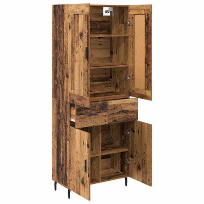 Highboard 2 stk. Altholz 69,5 x 34 x 180 cm Holzwerkstoff