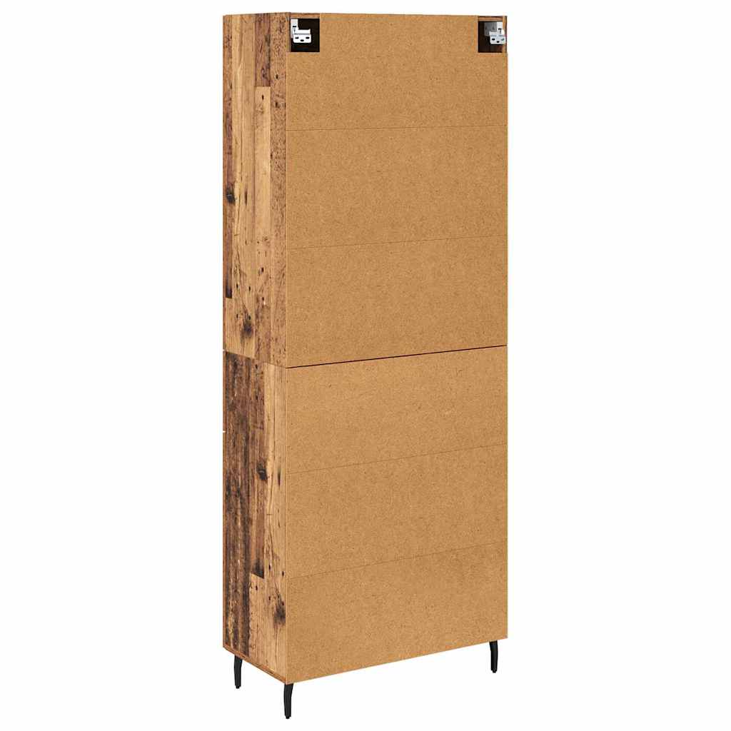Highboard mit Schubladen 2 pcs Altholz Holzwerkstoff