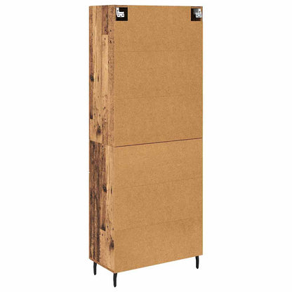 Highboard 2 stk. Altholz 69,5 x 34 x 180 cm Holzwerkstoff