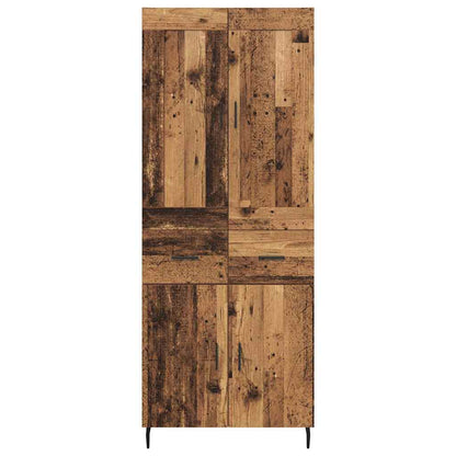 Highboard 2 stk. Altholz 69,5 x 34 x 180 cm Holzwerkstoff