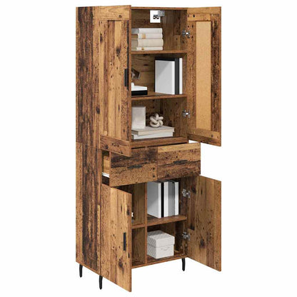Highboard 2 stk. Altholz 69,5 x 34 x 180 cm Holzwerkstoff