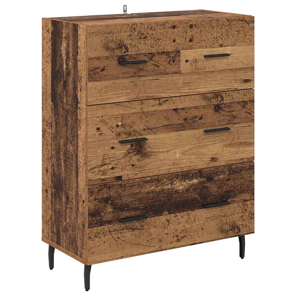 Highboard 2 stk. Altholz 69,5 x 34 x 180 cm Holzwerkstoff
