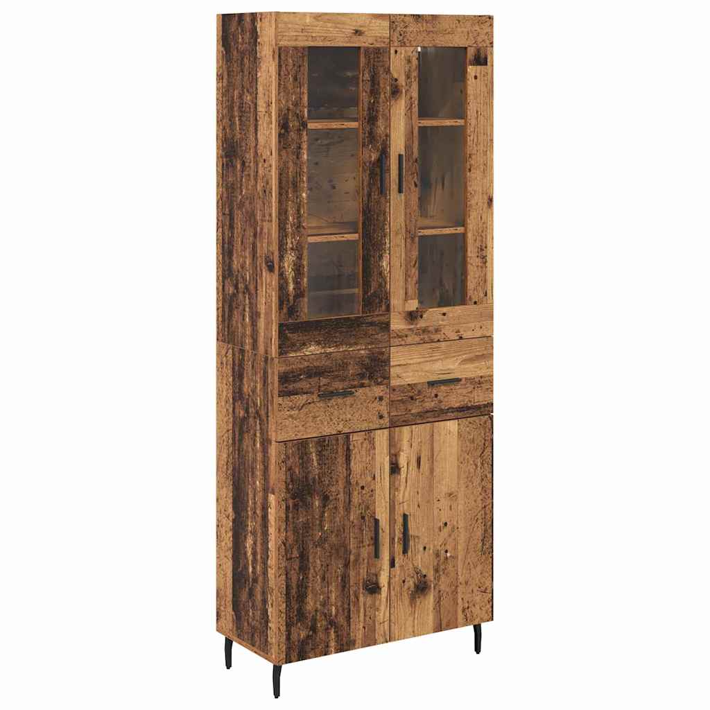 Highboard 2 stk. Altholz 69,5 x 34 x 180 cm Holzwerkstoff