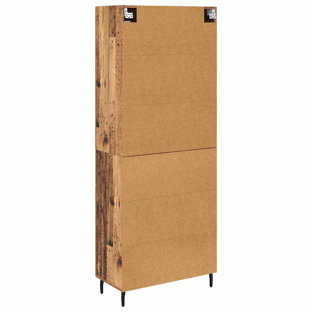 Highboard 2 stk. Altholz 69,5 x 34 x 180 cm Holzwerkstoff