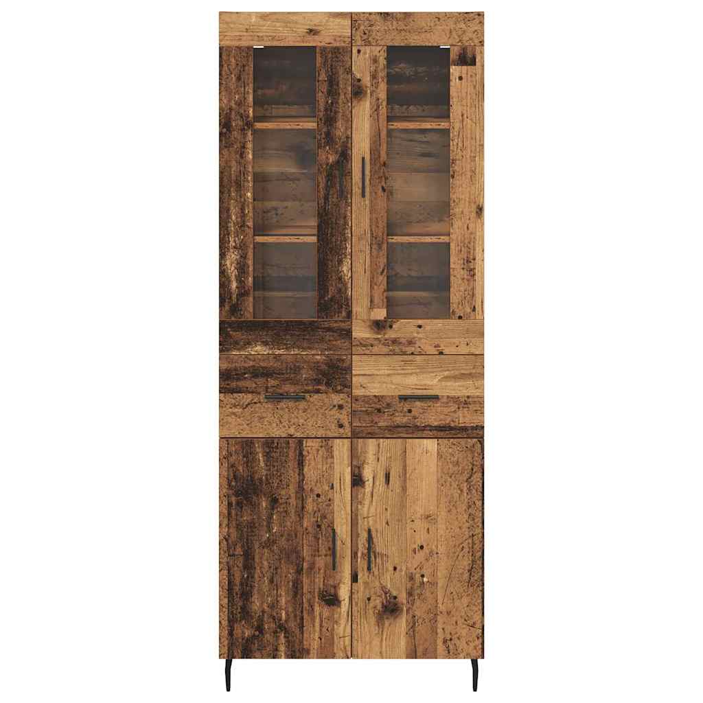 Highboard 2 stk. Altholz 69,5 x 34 x 180 cm Holzwerkstoff
