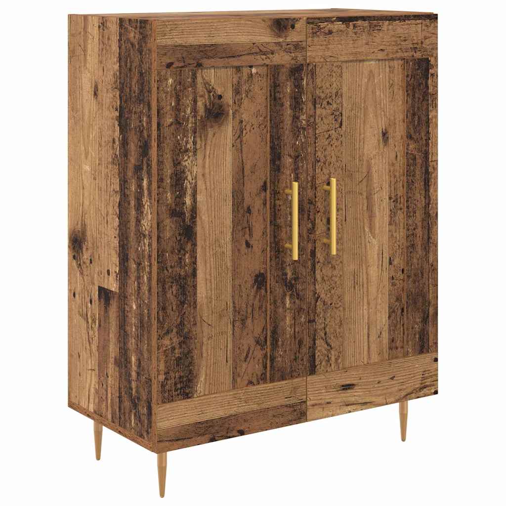 Highboard Altholz 69,5 x 34 x 180 cm Holzwerkstoff